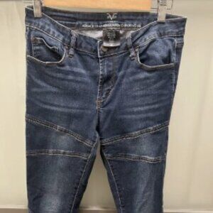 Versace 19.69 Abbigliamento Sportivo SRL Blue Skinny Jeans Stretch Zip 5-Pocket